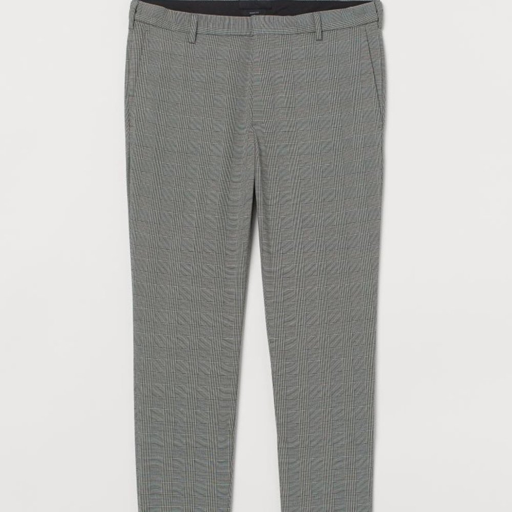 H&M Skinny Suit Pants, Plaid